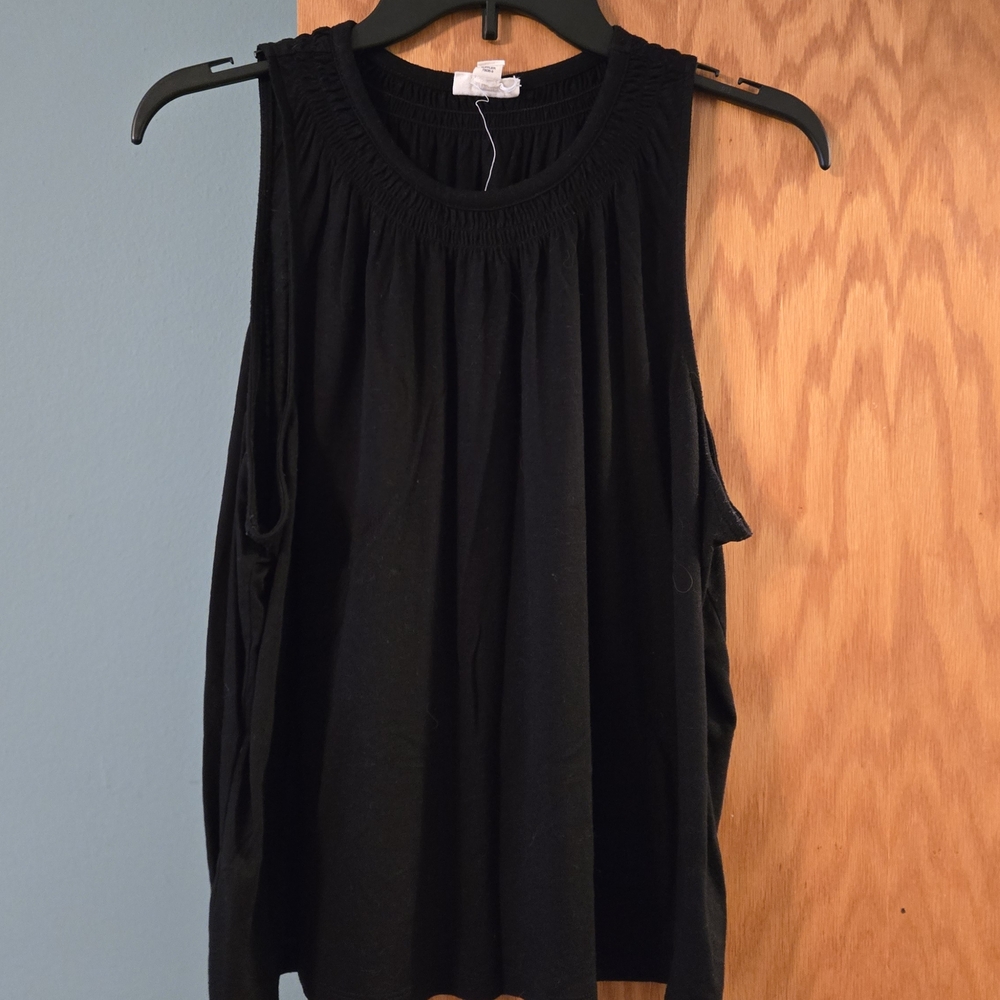 a.n.a Black Sleeveless Tank Top